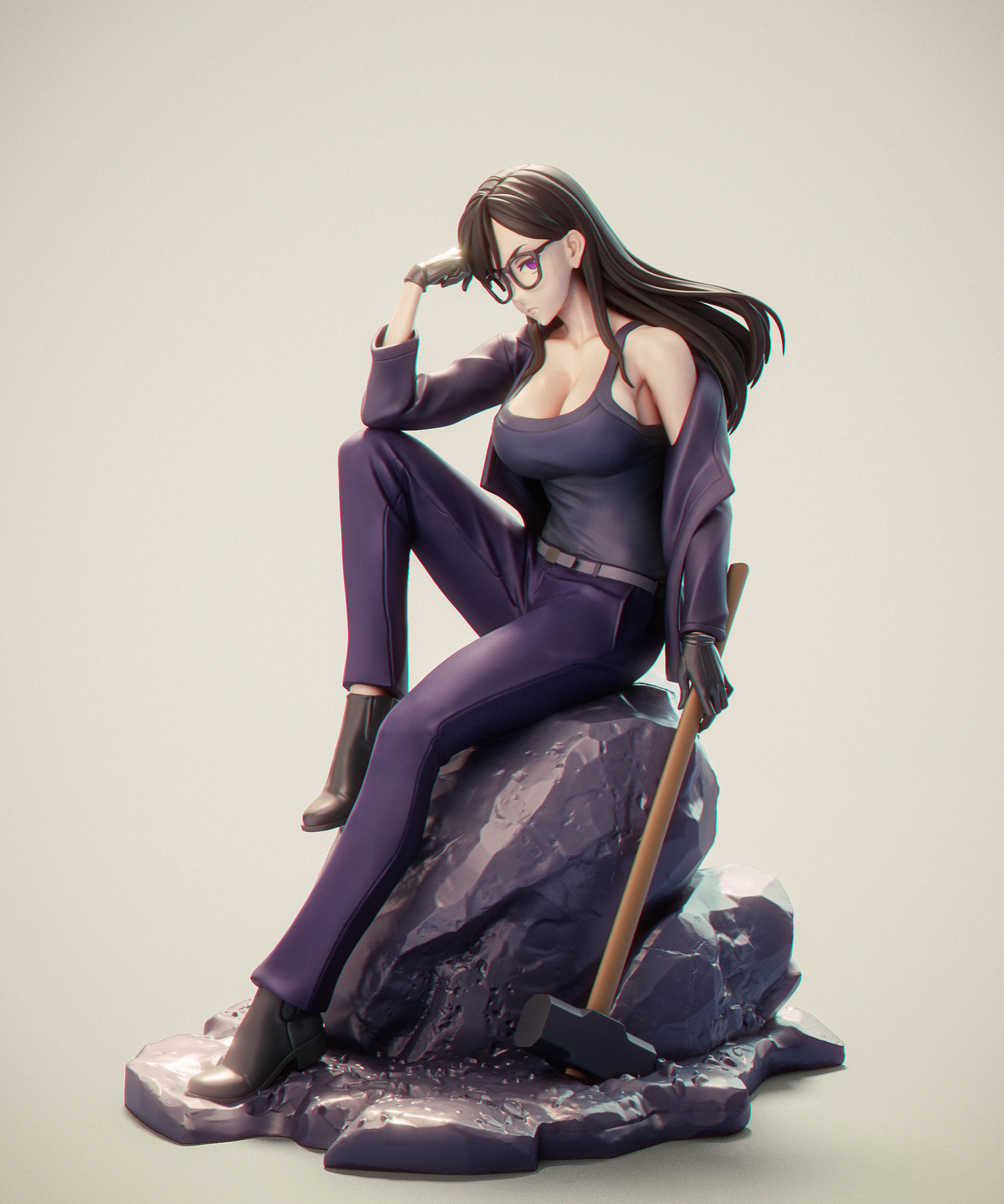 Hizuru Minakata STL File 3D Printing Design Anime Character Summer Time Rendering STL File 0257