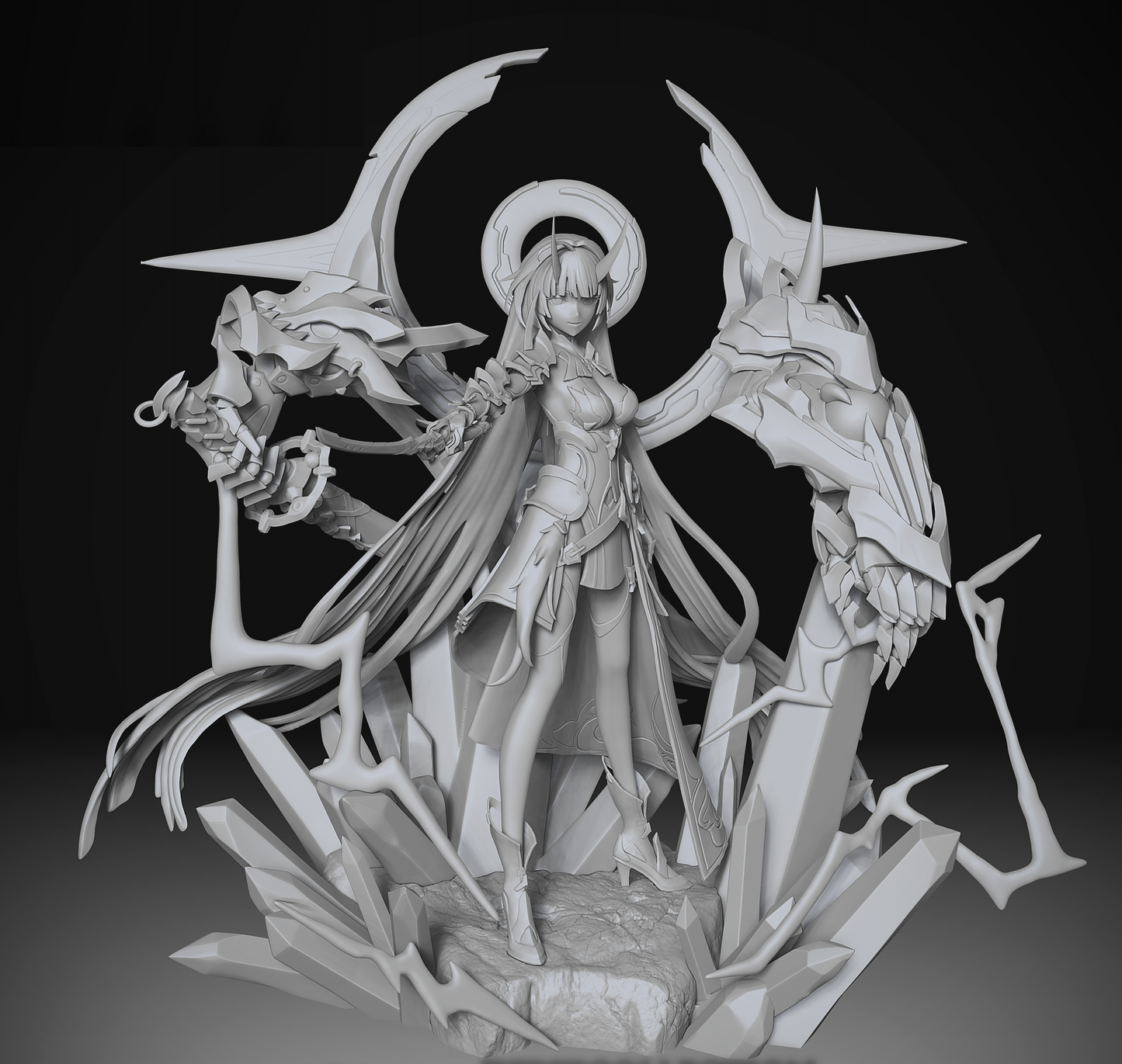 Herrscher of Thunder STL File 3D Printing Design Game Character Honkai Star Rail STL File 0298