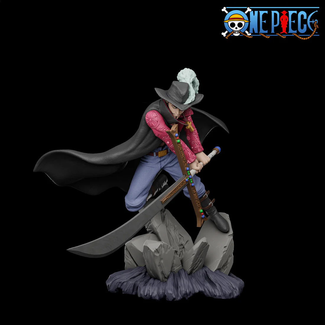 Zoro vs Mihawk STL File 3D Printing Design File Anime One Piece Character 0295