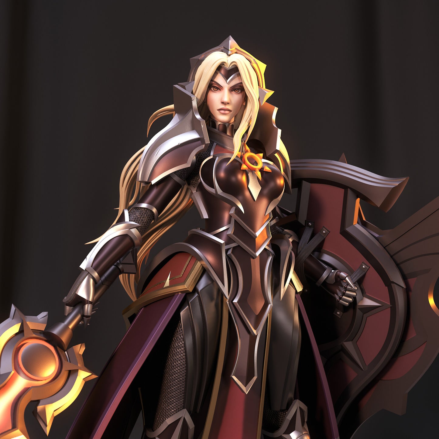 League of Legends Leona STL File 3D Printing Digital STL File 0287