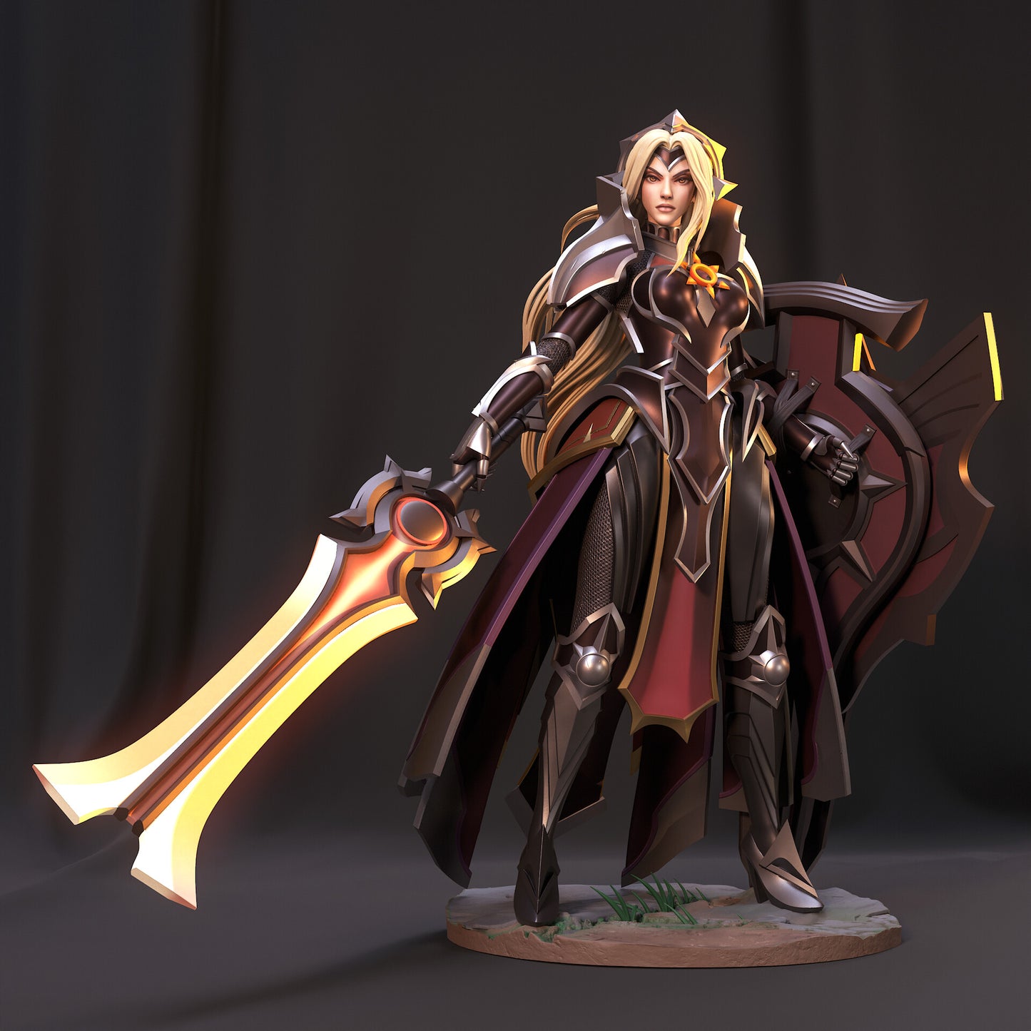 League of Legends Leona STL File 3D Printing Digital STL File 0287