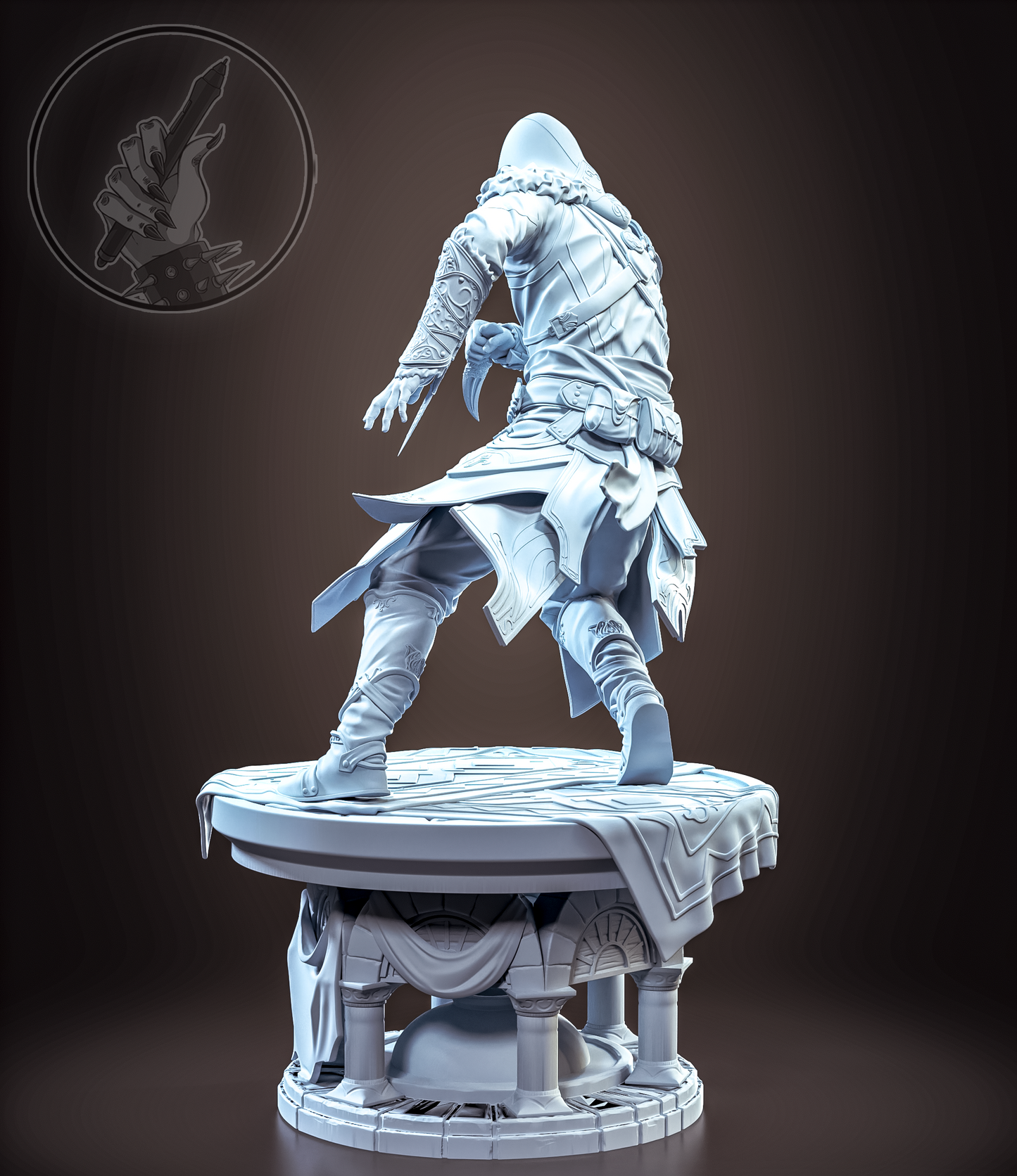 Assassin's Creed STL File 3D Printing Design Game Character Ezio STL File 0286