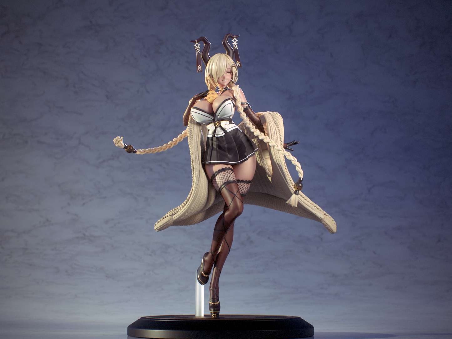 Owari Azur Lane STL File 3D Printing Design Game Character Owari STL File 0258