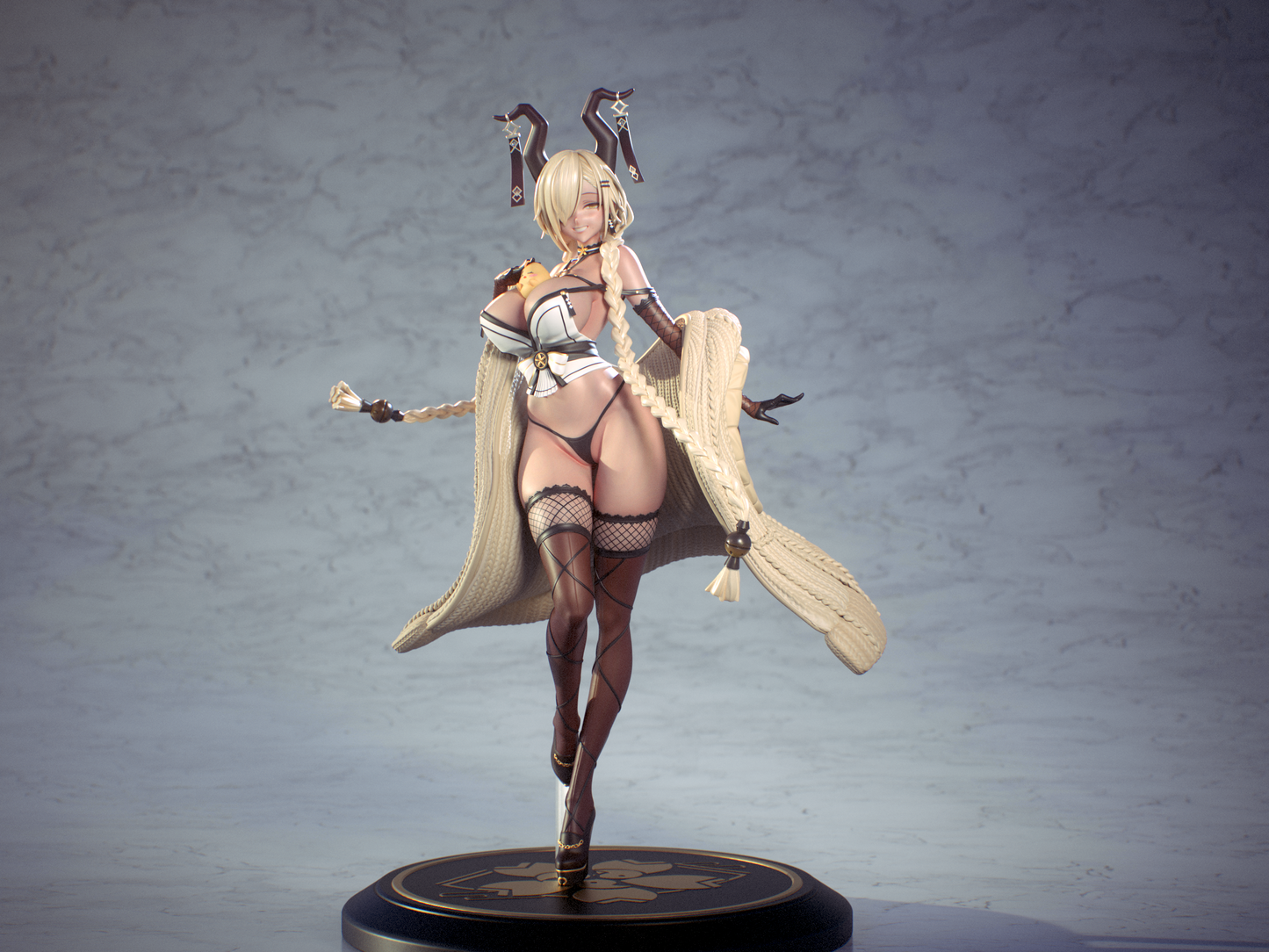 Owari Azur Lane STL File 3D Printing Design Game Character Owari STL File 0258