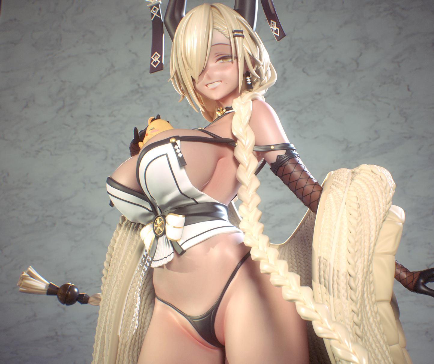 Owari Azur Lane STL File 3D Printing Design Game Character Owari STL File 0258