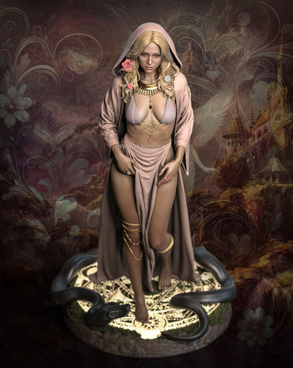 Greek Goddess STL Harmonia STL File 3D Printing Digital Design Fantasy Figure STL File 0149