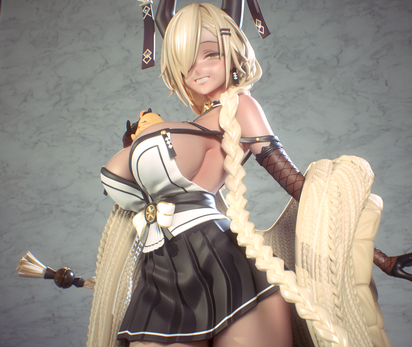 Owari Azur Lane STL File 3D Printing Design Game Character Owari STL File 0258