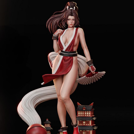 Mai Shiranui STL File 3D Printing Digital STL File Game Character Female Figure 0161