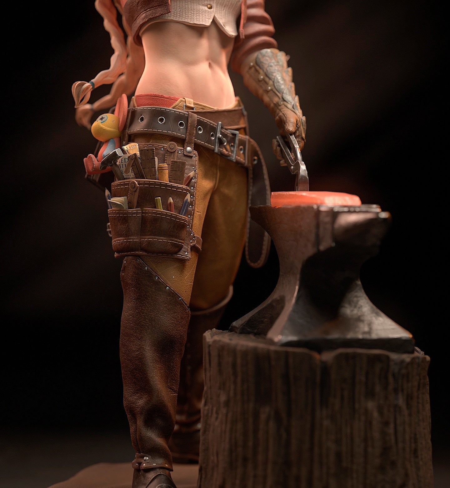 Monster Hunter Gemma  STL File 3D Printing Digital STL File Girl Game Characters Figure 0276