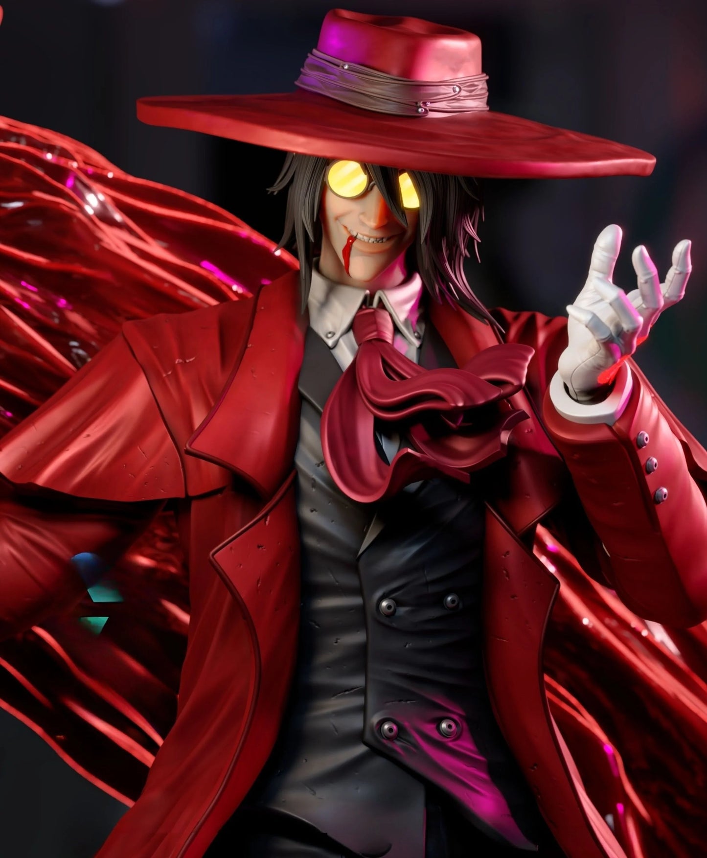 Alucard STL File 3D Printing Design File Anime Hellsing Character 0233