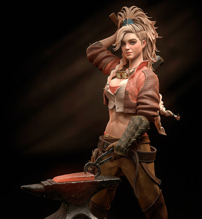 Monster Hunter Gemma  STL File 3D Printing Digital STL File Girl Game Characters Figure 0276