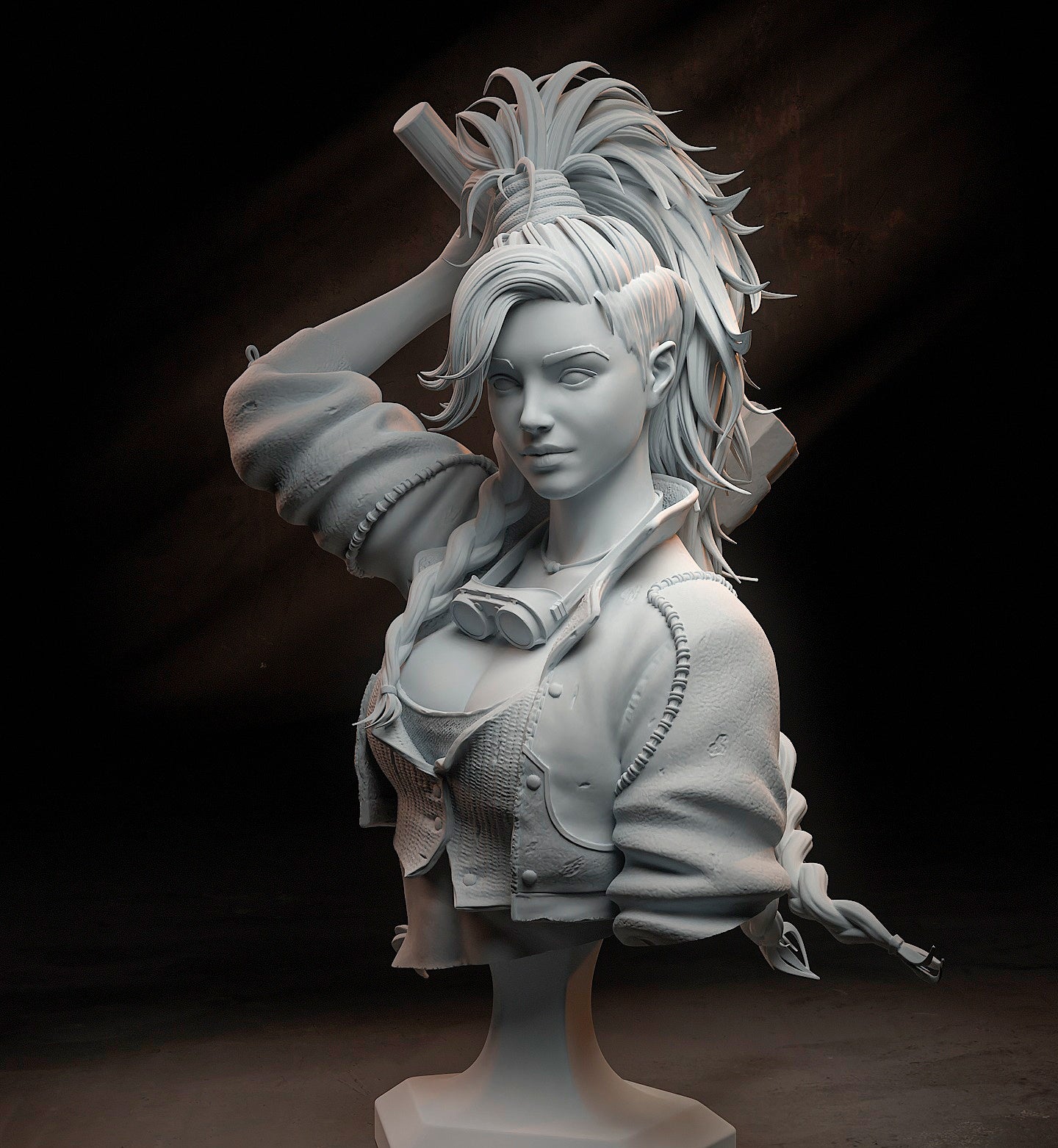 Monster Hunter Gemma  STL File 3D Printing Digital STL File Girl Game Characters Figure 0276
