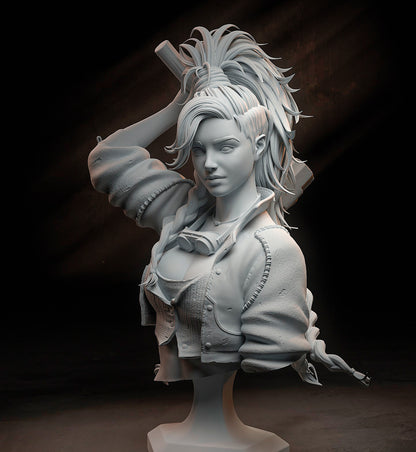 Monster Hunter Gemma  STL File 3D Printing Digital STL File Girl Game Characters Figure 0276