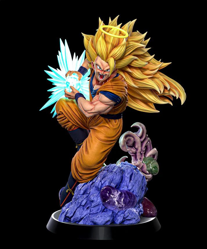 Dragon Ball Z Goku STL File 3D Printing Digital STL File Anime Character 0235