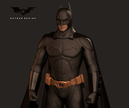 Batman Begins DC Movie Character STL Fichier Impression 3D Figurine de film numérique Fichier STL S055