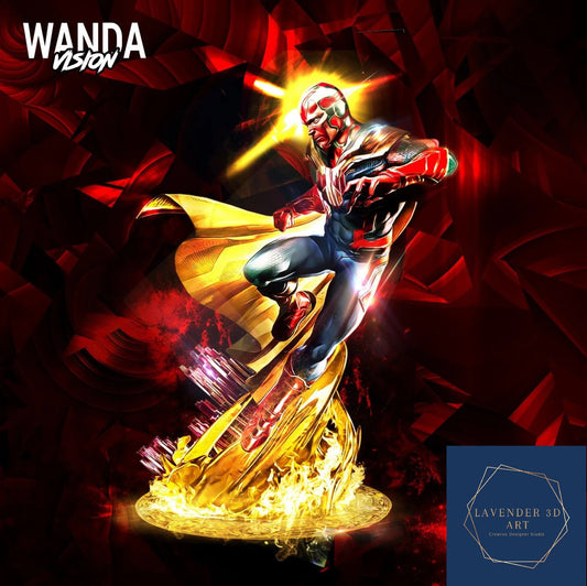 Wanda Vision STL Marvel Personaje STL Archivo 3D Impresión Diseño Película Personaje STL Archivo S033