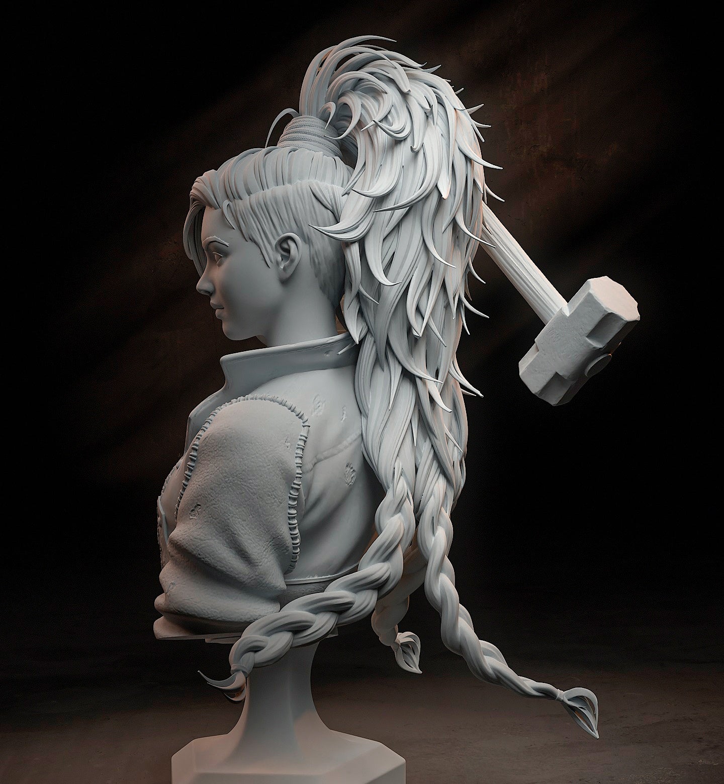 Monster Hunter Gemma  STL File 3D Printing Digital STL File Girl Game Characters Figure 0276