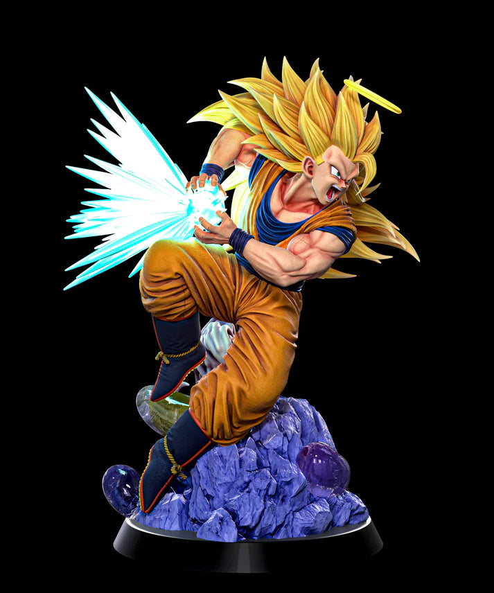 Dragon Ball Z Goku STL File 3D Printing Digital STL File Anime Character 0235