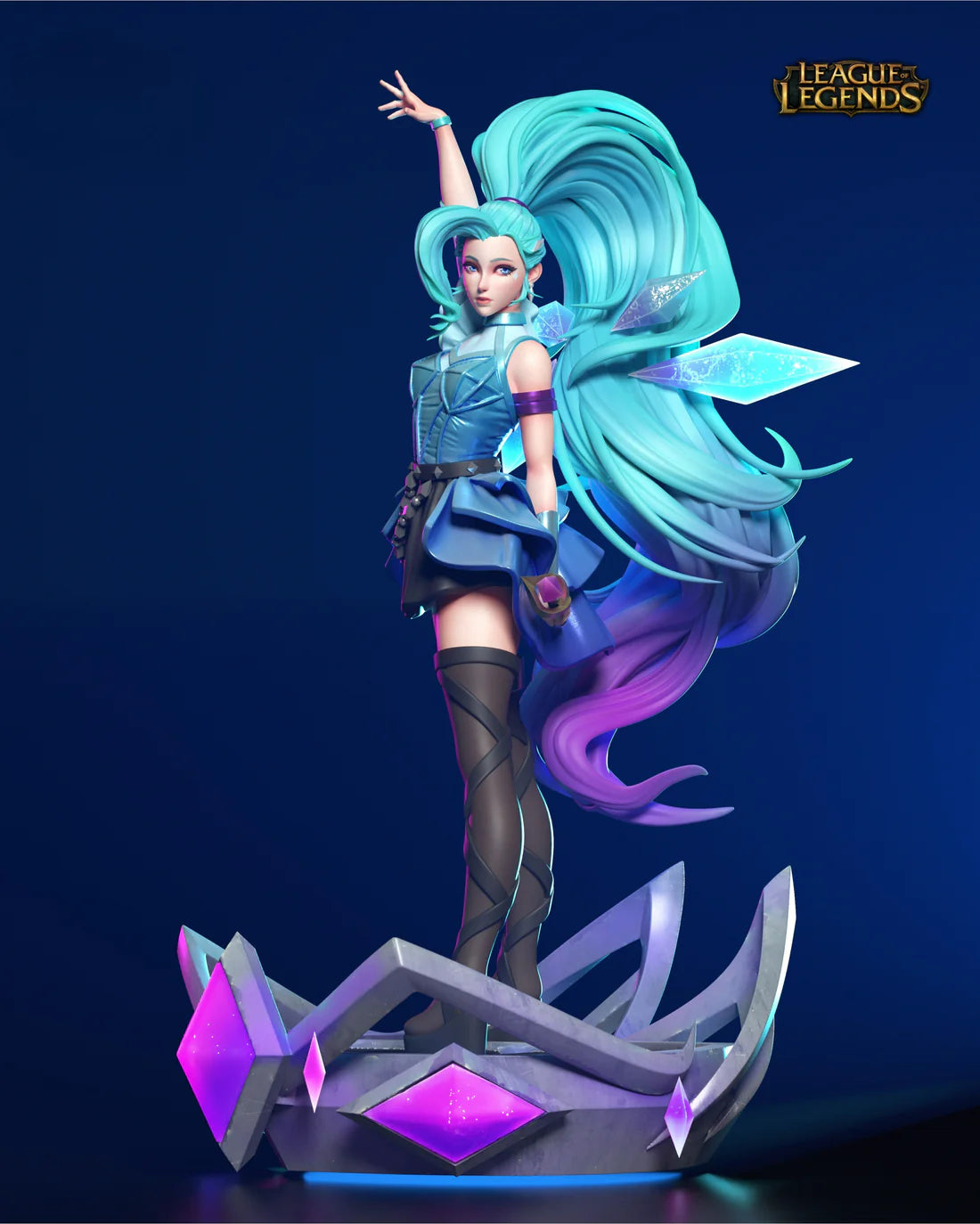 League of Legends Seraphine STL File 3D Printing Digital STL File 0204