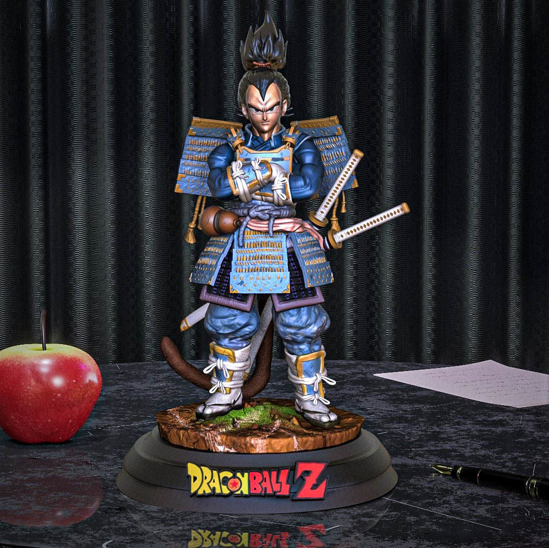 Dragon Ball Z Vegeta Samurai STL File 3D Printing Digital STL File Anime Character S071