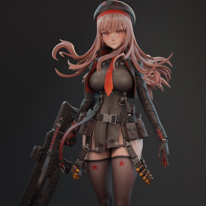Nikke STL Archivo 3D Impresión Diseño Archivo Rapi Game Girl Personaje 0160