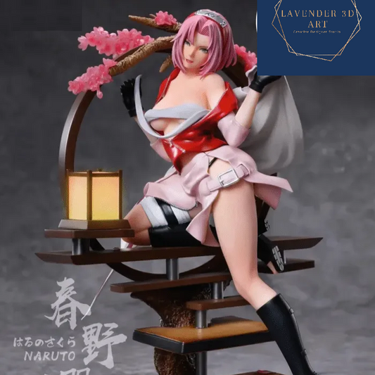 Sakura Haruno STL File 3D Printing Digital Naruto Figure STL File 0176