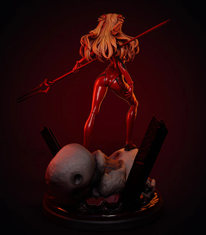 Asuka Langley Soryu STL File 3D Printing Design File Anime Character Neon Genesis Evangelion STL 0217