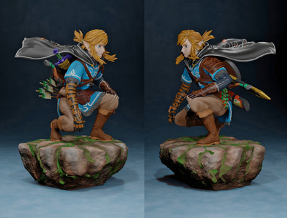 Zelda STL Tears Of The Kingdom STL Archivo Diseño de impresión 3D Personaje del juego 0103