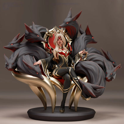 League of Legends Ahri STL File 3D Printing Digital STL File 0203