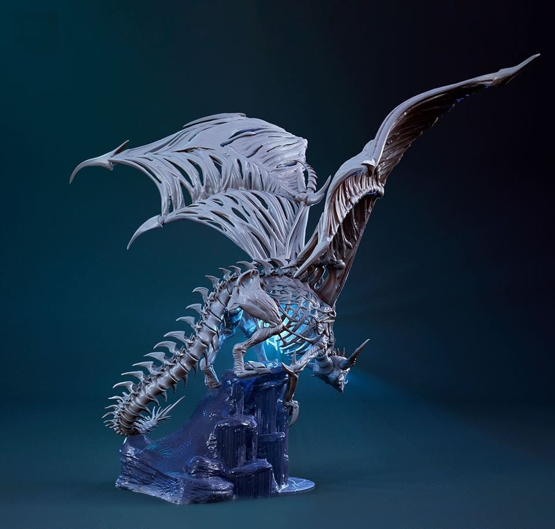 World of Warcraft STL Frost Wyrm STL File 3D Printing Digital STL Design Game Character S078