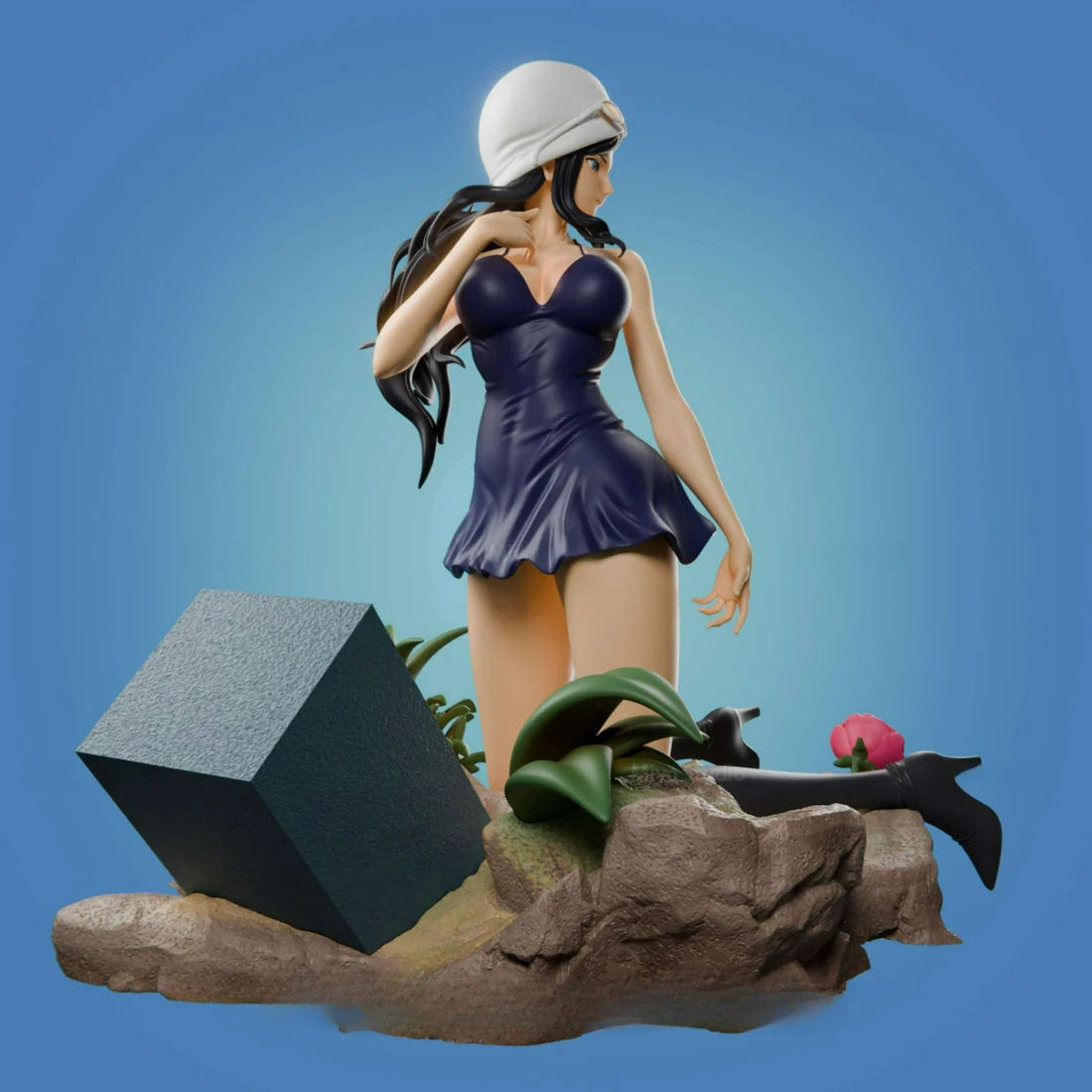 Nico Robin STL File 3D Printing Design File Anime One Piece Character 0225