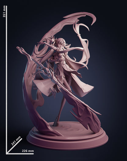 Jinhsi STL File 3D Printing Design File Game Character Wuthering Waves STL 0208