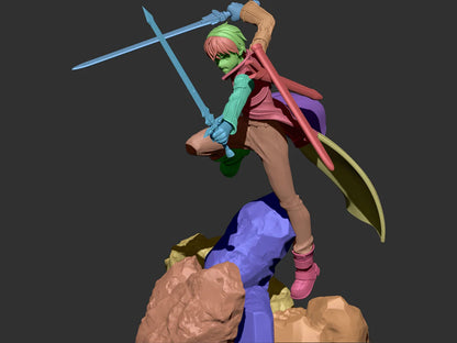 SAO Kirito STL File 3D Printing Design File Anime Sword Art Online Character 0181
