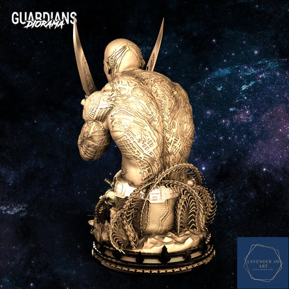 Drax STL Guardians of the Galaxy STL File 3D Printing Design Movie Character STL File S037