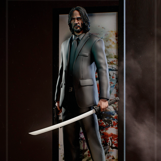 John Wick STL File 3D Printing Digital STL File Movie Character Assassin Figure 0293