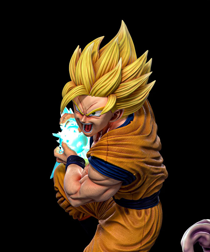 Dragon Ball Z Goku STL File 3D Printing Digital STL File Anime Character 0235