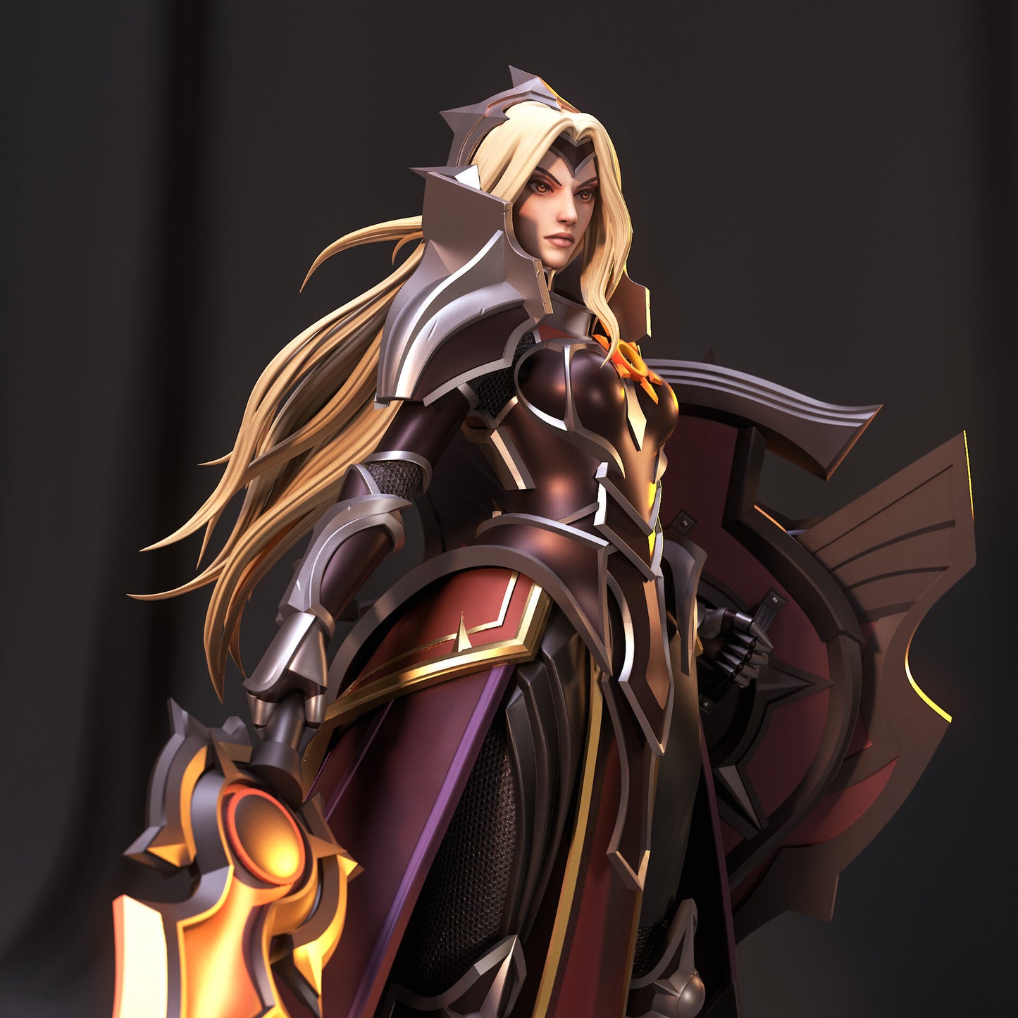 League of Legends Leona STL File 3D Printing Digital STL File 0287