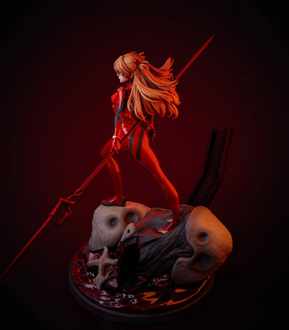 Asuka Langley Soryu STL File 3D Printing Design File Anime Character Neon Genesis Evangelion STL 0217