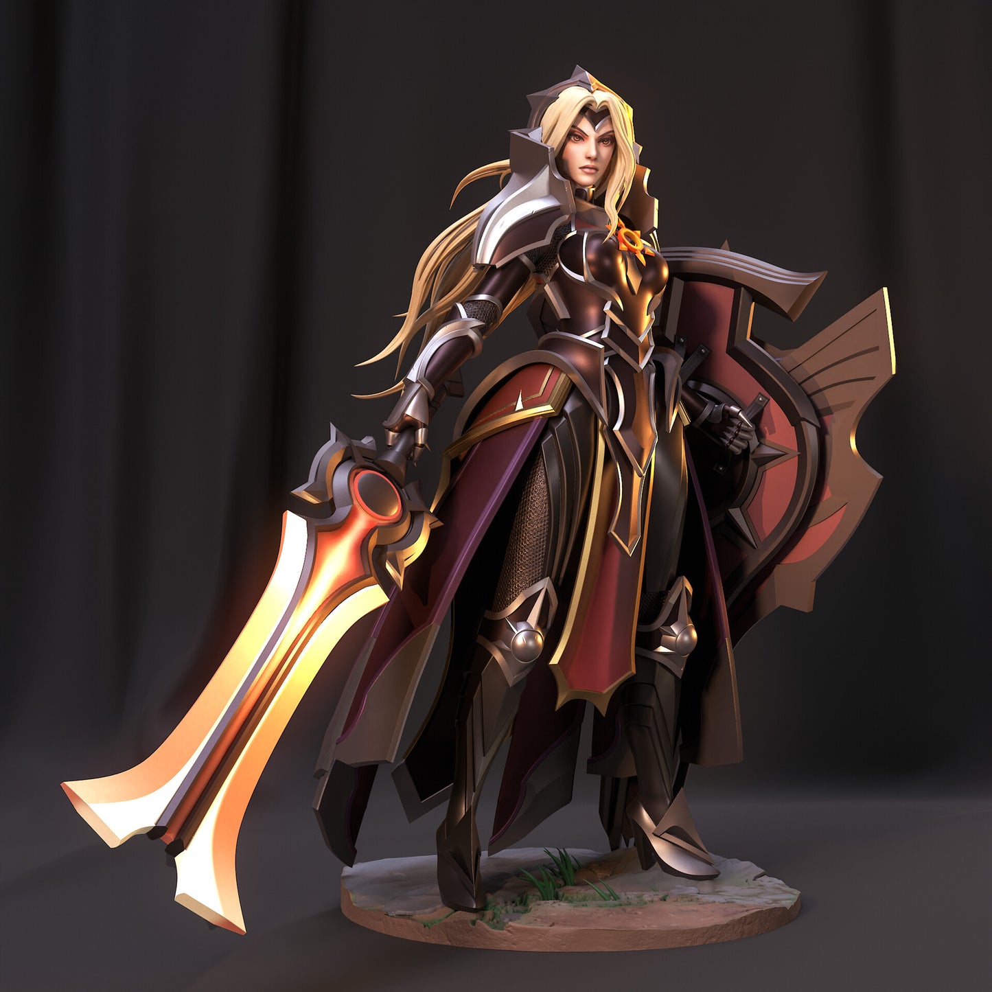 League of Legends Leona STL File 3D Printing Digital STL File 0287
