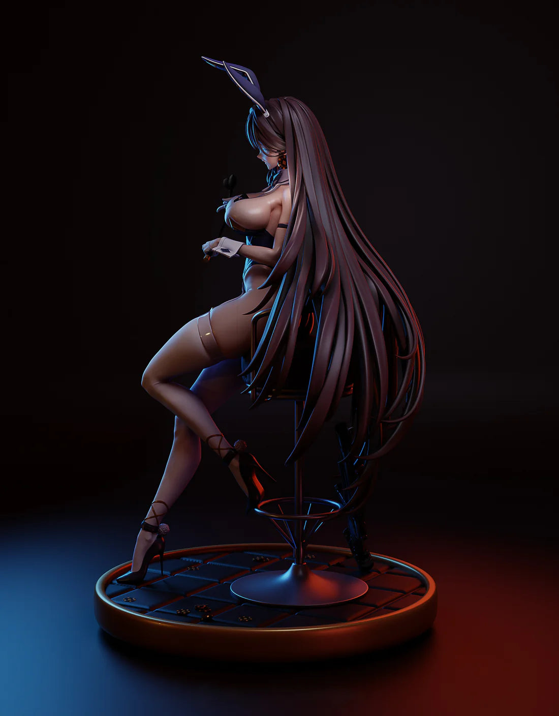 Nikke STL File 3D Printing Design File Marciana Bunny Game Girl Character 0202