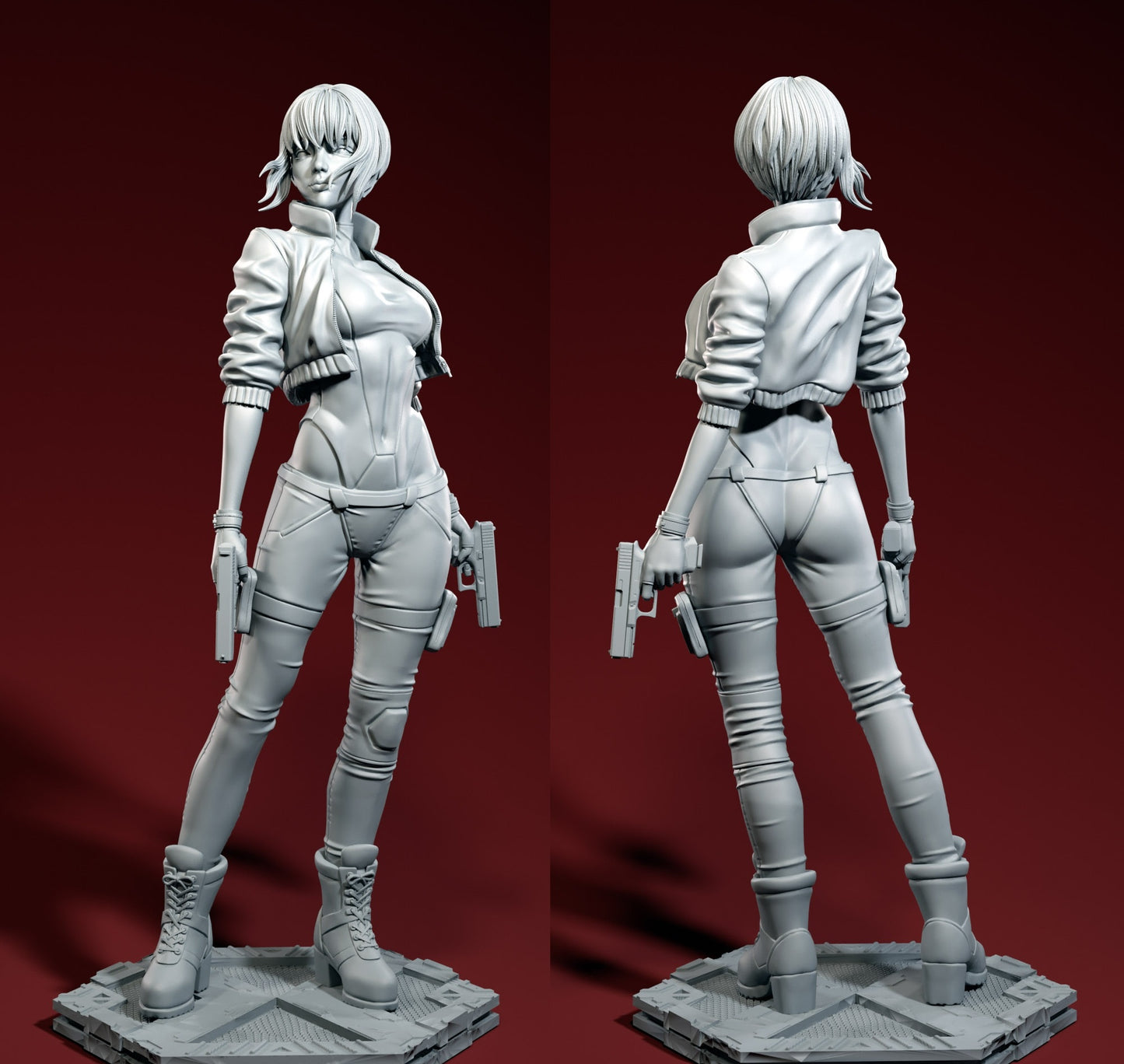 Ghost In The Shell STL Kusanagi STL Fichier Impression 3D Numérique STL Design Anime Character 0162