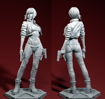 Ghost In The Shell STL Kusanagi STL Archivo 3D Impresión Digital STL Diseño Anime Personaje 0162