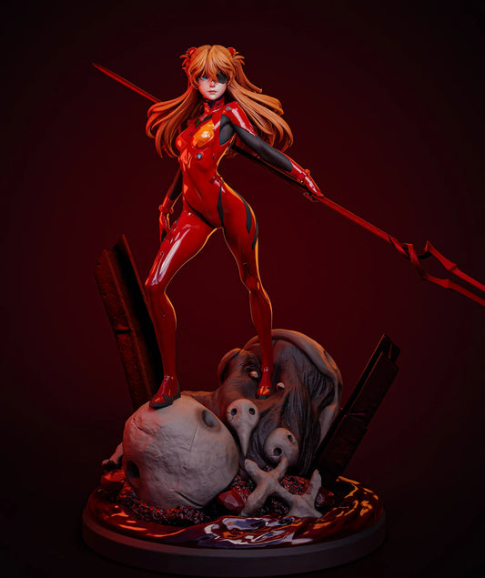 Asuka Langley Soryu STL File 3D Printing Design File Anime Character Neon Genesis Evangelion STL 0217