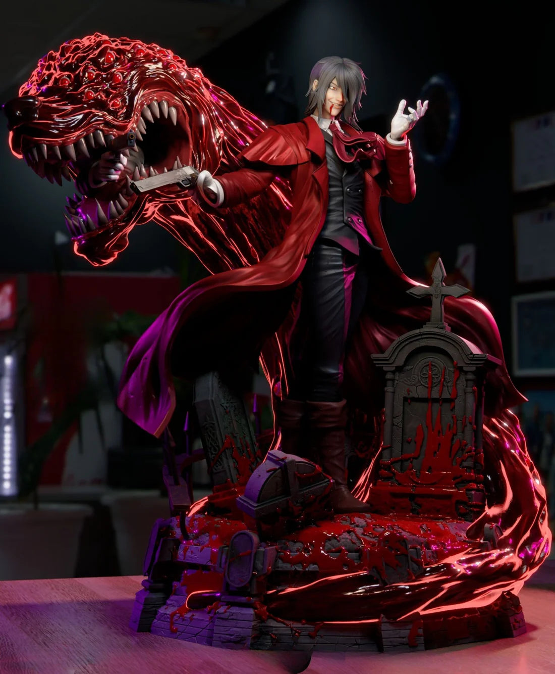 Alucard STL File 3D Printing Design File Anime Hellsing Character 0233