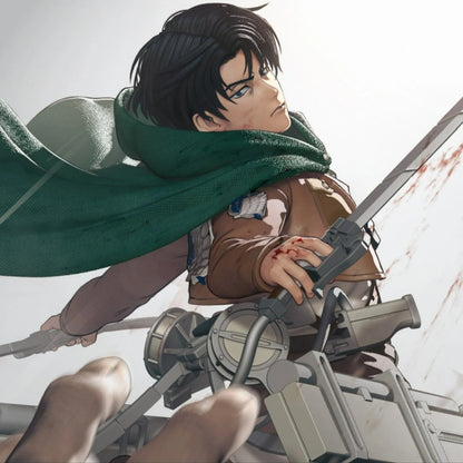 Attack On Titan Character Levi STL File 3D Printing Digital STL File Anime Character 0234