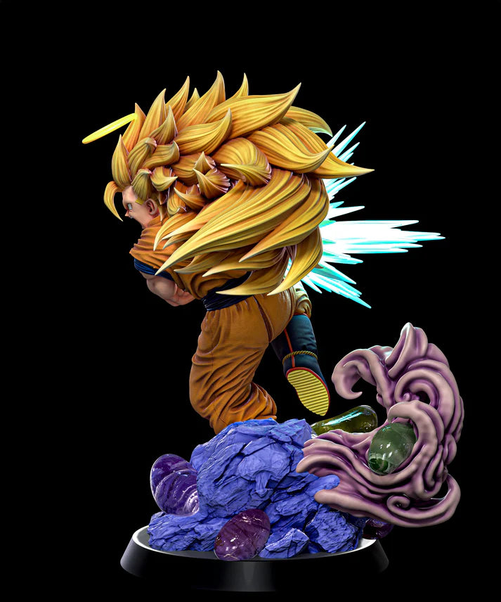 Dragon Ball Z Goku STL File 3D Printing Digital STL File Anime Character 0235