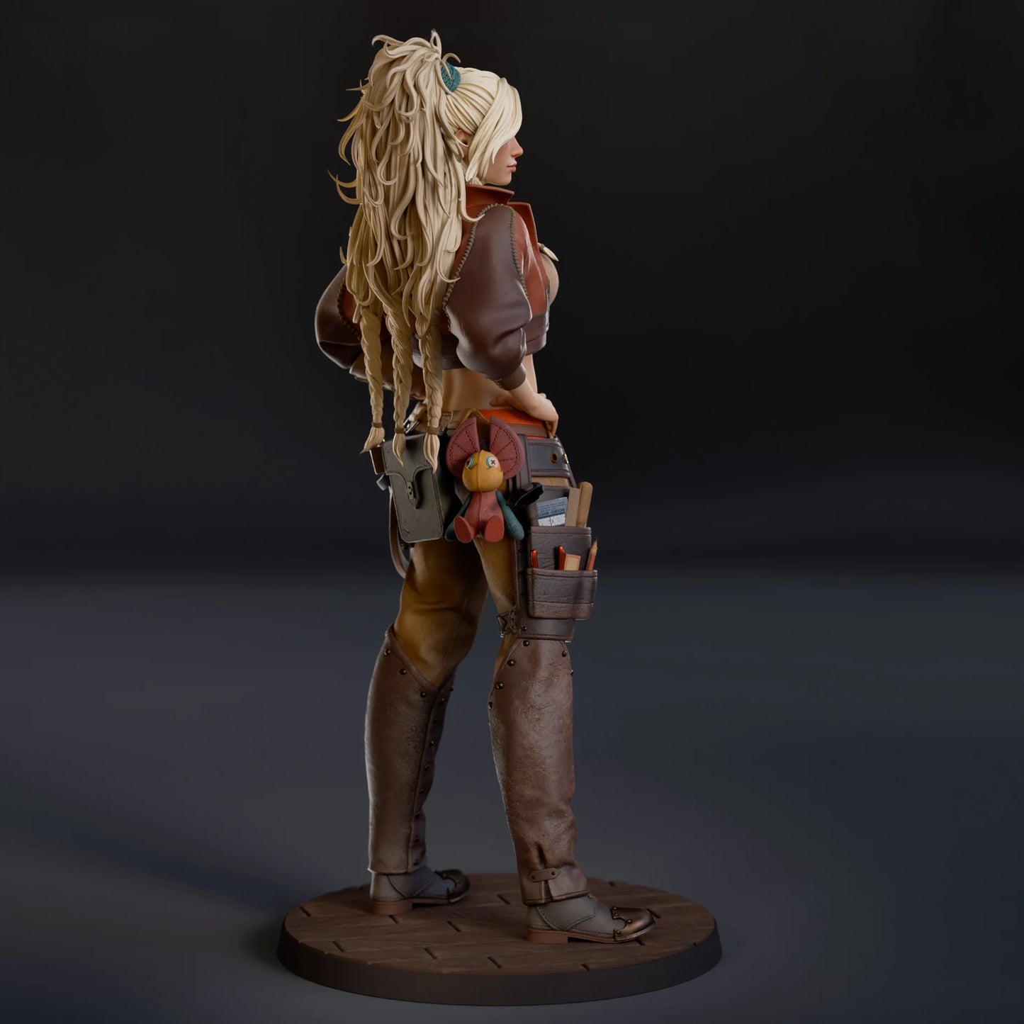 Monster Hunter Gemma  STL File 3D Printing Digital STL File Girl Game Characters Female Figure 0206