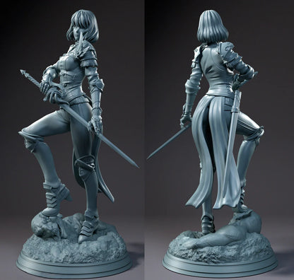 Cha Hae In STL File 3D Printing Design File Game Character Solo Leveling STL 0195