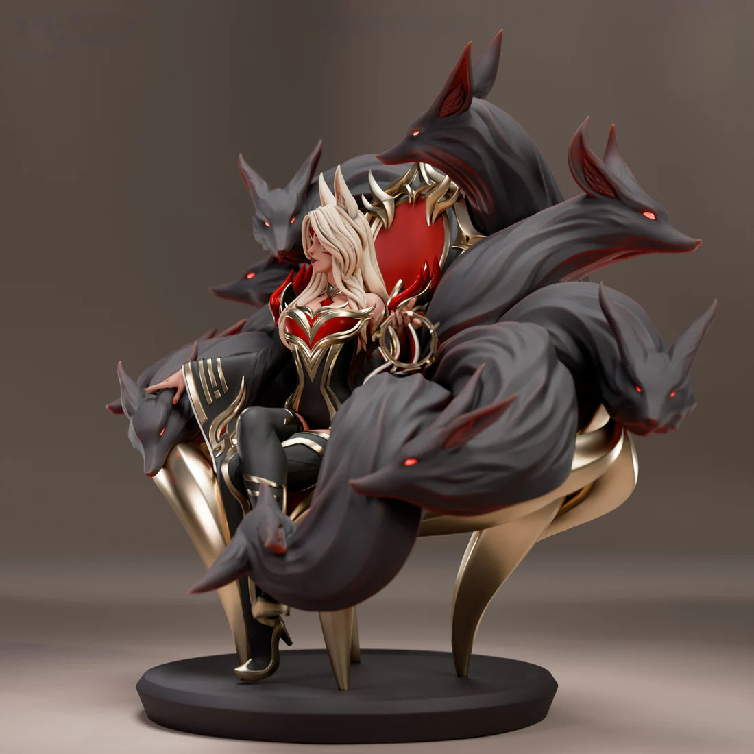 League of Legends Ahri STL File 3D Printing Digital STL File 0203