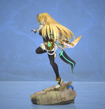 Xenoblade STL Mythra STL File 3D Printing Design Game Female Character 0099